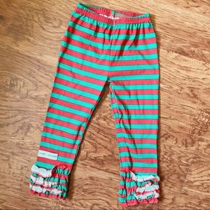 Toddler girl boutique Christmas pants size 4t EUC
